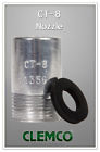 01356 Clemco Tungsten Carbide Lined Short Straight Nozzle Orifice