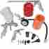 141715 Vidaxl Pneumatic Air Gravity Feed Spray Gun Kit For Compressor Prime Car Paint T 8718475928348