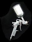 20 Paint Ml Spray Pneumatic Feed 600 Chrome Gravity Gun Oz