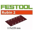 228mm Pack Stickfix 2 Rubin 50 Sanding Festool Sheets Wood P60 115