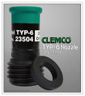 Typ-6 23504 Clemco Short Nozzle Id Tungsten Carbide Lined Rubber Jacketed