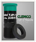 Tjp-7 23511 Clemco Short Nozzle Id Tungsten Carbide Lined Rubber Jacketed