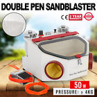 7874a009541539766644 Vevor Dental Double Pen Sand Blaster Sandblaster Unit 930114479815