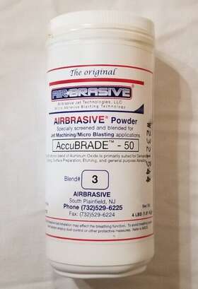 Ap105 Airbrasive 4 Lb Pound Powder Accubrade 50 Micron Aluminum Oxide Blend 3