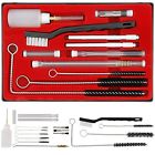 Airbrush Paint 23 Pc Gravity Tool Case Hvlp Air Kit Cleaning Gun Spray