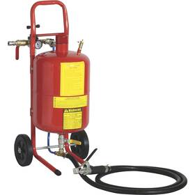 125989 Allsource Roll-about Abrasive Pressure Blaster With Deadman Handle 20-lb