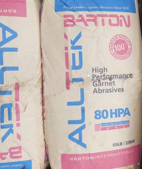 80hpa Barton 60lbs Alltek Garnet Abrasive 80 Grit Waterjet Sand Blasting Media