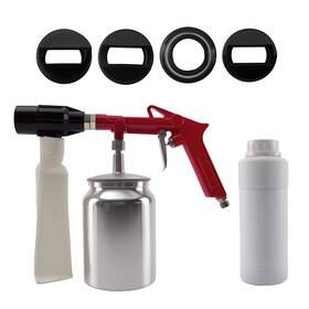 Bfo Ob5e7z Aluminium Alloy Sandblasting Gun 330ml/s 2.5 Bar With Abrasive Feed Cup
