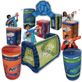 B08bl7wcg9 Bunkr Battle Zones Nerf Stadium Pack - 8 Pc Inflatable Shield And Bunker Set