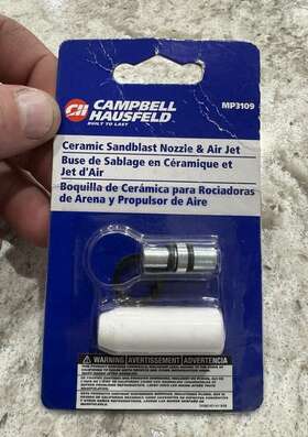 Mp3109 Campbell Hausfeld Ceramic Sandblast Nozzle And Air Jet Free Shipping