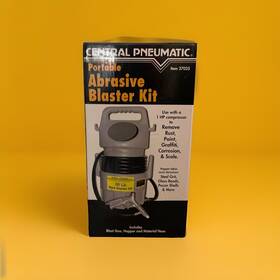 Central Pneumatic 750287352059 Portable Sand Blaster Kit 50 Lb/ground Glass 40/70 Grit 5lb Bottle Included