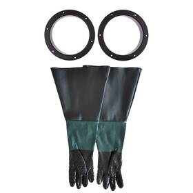 Chadwick 797442099401 1 Pair Sandblasting Cabinet Gloves 23.6 Inch Blast Protection With 2 Gl