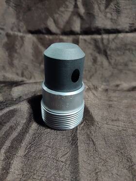 01445 Clemco Tungsten Carbide Blast Nozzle Short 45 Angle Cam 5x1 5/16 Inch Orifice