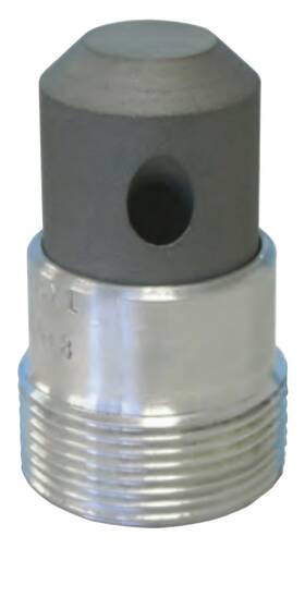 01448 Clemco Tungsten Carbide Blast Nozzle Short Angled Cam 6x1 3/8 Inch Orifice