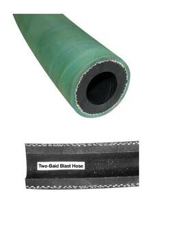 23755 Clemco Sandblast Hose 2 Braid 1 Inch Id X 1-7/8 Od 50ft Long
