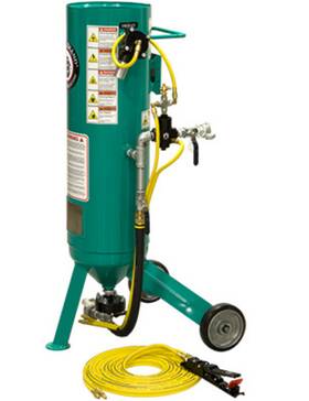 Pb1210530bp-1210530a Clemco 1 Cu Ft Sandblaster With Remote Controls Sandblasting Machine