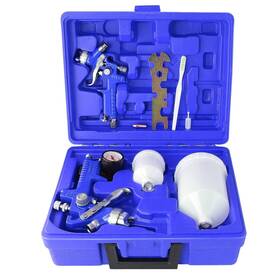 Bl022 Colodsuhey Hvlp Air Gravity Spray Gun Set 2 Pcs Sprayer Paint Kit 0.8mm 125ml And 1