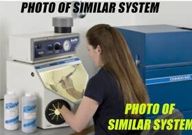 Df1200 Comco Inc. Directflo Micro Blaster With Workstation And Dust Collector