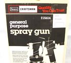 915614 Craftsman Unused Sprayer General Sears Gun Spray Purpose Paint Air