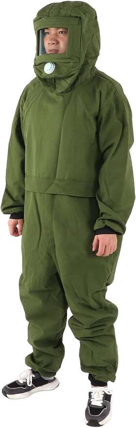Dioche9eqc24fozt1729 Dioche Sand Blasting Hood Suit Protective Prevent Dust Splas