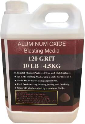 B09xb1q8z2 E-star Ca Aluminum Oxide - 10 Lbs Medium To Fine Sand Blasting Abrasive Media For Blast
