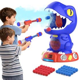 Eaglestone B0c4gxc448 Movable Dinosaur Shooting Game Toy For Kids 5-7 Spaying And Auto Scori