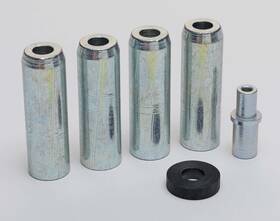 22044k Eastwood Sandblasters 4 Pieces Medium Replacement Siphon Silver Nozzles Set