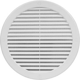 Ecopro Vent 751043451231 / 8 Inch Opening Diameter White Round External Grille With Protect
