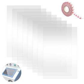 E5436 Esamploe 8 Pcs 23 X 11 Inch Abrasive Blasting Cabinet Lens Covers With Adhesive Rolls
