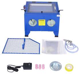 Esddg 699973761409 25gal Sand Blaster Gun Kit Sandblaster Cabinet For Cleaning Polishing 80psi