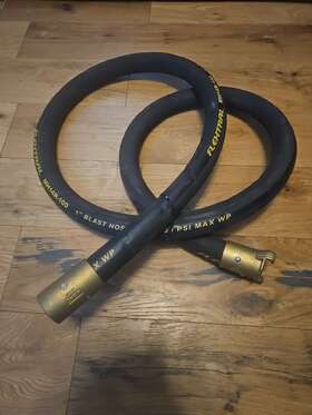Mh14r-100 Flextral Blast Hose 1 Inch 10 Foot 4ply 150 Psi Max Wp With Couplings