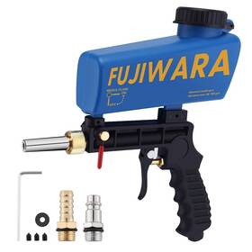 Aub08dhl46d7 Fujiwara Sand Blaster Gun Kit Sandblaster With 2 Replaceable Tips Quick Conn
