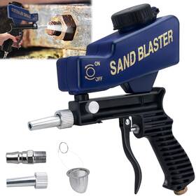 22039 Gddghs Sand Blaster Gun Kit For Air Compressor Hand Held Metal Woo