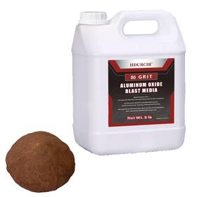 Hdurcir 027685554901 Aluminum Oxide 8 Lbs 80 Grit Medium To Fine Sand Blasting Abrasive Media For