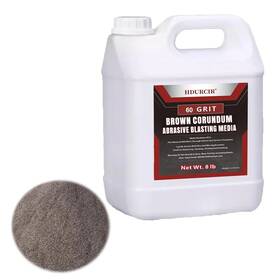 Hdurcir 027685555311 Brown Corundum Abrasive Blasting Media Aluminum Oxide 8lbs 60 Grit Mediu