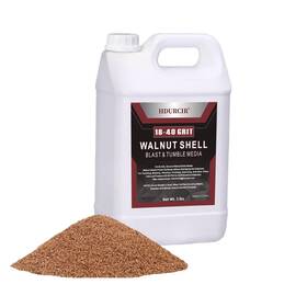 Hdurcir 18/40-5 5 Lbs 18/40 Grit Ground Walnut Shells Fine For Tumbling Blasting Vibra