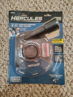 57486 Hercules 4 Inch To 5 Surface Grinding Dust Shroud New In Box
