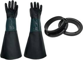 Holdwin 313098241270 23.6 Inch Rubber Sandblasting Sandblaster Gloves For Sandblast Cabinets With O Ring