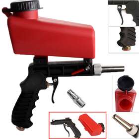 Yozkdnwj1vsftp Home-market58 1/4 Inch Air Sandblasting Gun Hand Held Sand Portable Blaster Shot Media Blasting