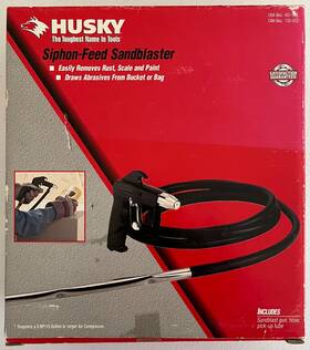 132-053 Husky / Home Depot 401-975 Siphon-feed Sandblaster Sku 401-975/132-053 - New Sealed In Box