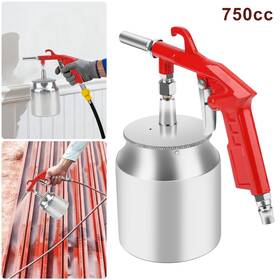 Ibrookauction 616361655300 750cc Air Sandblasting Gun Portable Sand Blaster Tool For Auto Metal Cleaning
