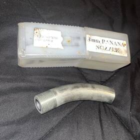 Ids Blast Ban-8 Nozzle Boron Carbide Banana 40 8mm .315 Inch Bore 3/4 Thread X 4-19/32