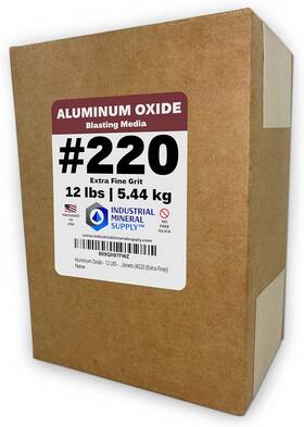 Industrial Mineral Supply 744110351620 Aluminum Oxide - 12 Lbs Sand Blasting Abrasive Media For Sandblasters Sandbl