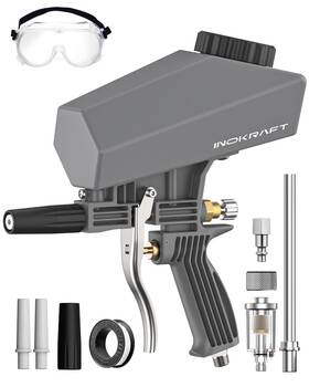 Inokraft 976613857475 Leak-proof Portable Sand Blaster Gun Kit With Oil-water Separator And Extension