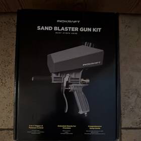 Inokraft Iko3301007 Sand Blaster Gun Kit 900ml 120psi With Ceramic Nozzle Hopper
