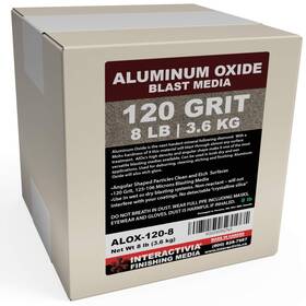 Interactivia 313055855854 #120 Aluminum Oxide - 8 Lbs Fine Sand Blasting Abrasive Media For