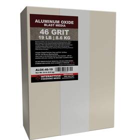 Alox-46-19 Interactivia #46 Aluminum Oxide - 19 Lbs Coarse Sand Blasting Abrasive Media For Blast Inch