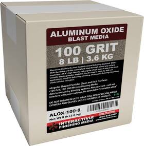 Gm-alox-100-8 Interactivia #100 Aluminum Oxide - 8 Lbs Medium Sand Blasting Abrasive Media For Blast Inch