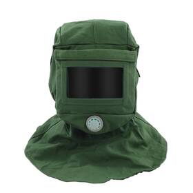 Jectse Jectseign26gar3k Sand Blasting Hood Shawl Sandblaster Mask With Clear Glass And Vent Design