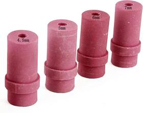 Jewboer 313095635669 4pcs Ceramic Sandblaster Nozzle Tips 4.5mm 5mm 6mm 7mm Inner Diameter